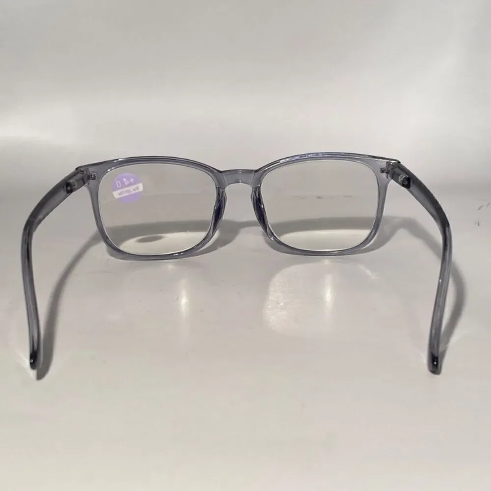 1132 Colette 4.0 Clear Grey Reading Glasses Soft Butterfly Style Readers NWT